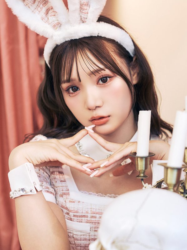 画像7: 【SALE!!】【即日発送】【ハロウィン】【LARME/ラルム掲載】 ツイードセットアップバニー【コスプレ6点セット】【XS-Mサイズ/1カラー】[OF01]