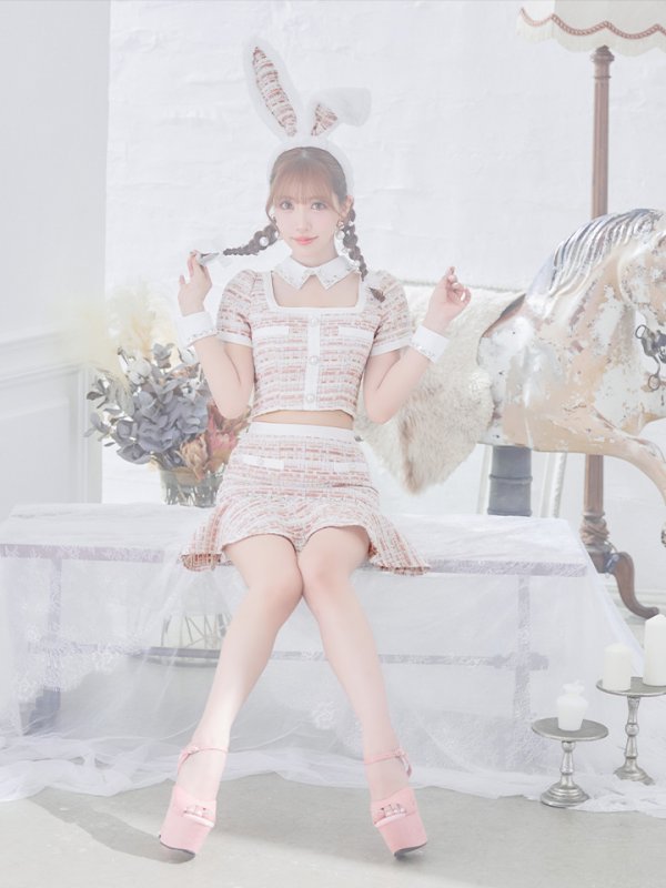 画像14: 【SALE!!】【即日発送】【ハロウィン】 ツイードセットアップバニー【コスプレ6点セット】【XS-Mサイズ/1カラー】[OF01]