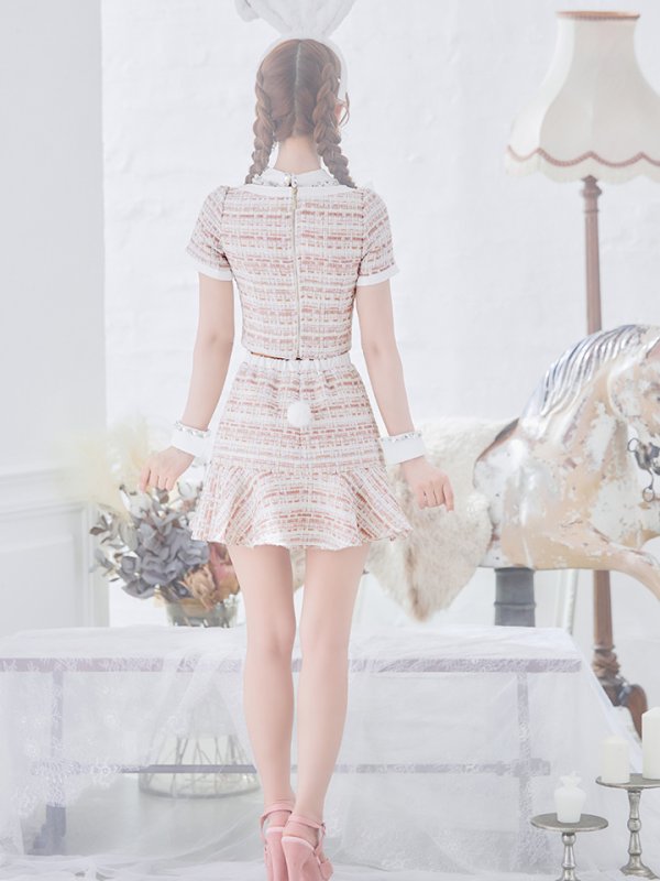 画像15: 【SALE!!】【即日発送】【ハロウィン】 ツイードセットアップバニー【コスプレ6点セット】【XS-Mサイズ/1カラー】[OF01]