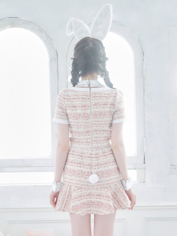 画像12: 【SALE!!】【即日発送】【ハロウィン】 ツイードセットアップバニー【コスプレ6点セット】【XS-Mサイズ/1カラー】[HC03]