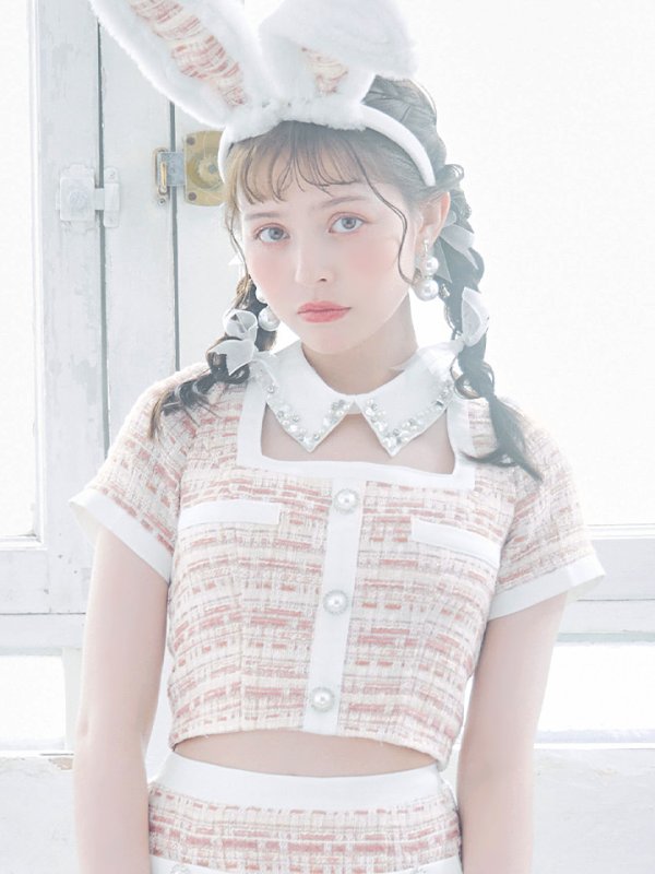 画像13: 【SALE!!】【即日発送】【ハロウィン】 ツイードセットアップバニー【コスプレ6点セット】【XS-Mサイズ/1カラー】[HC03]