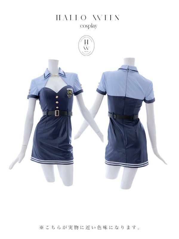 画像31: 【SALE!!】【即日発送！】【ハロウィン】 ポリスワンピース 【コスプレ3点セット】 【S-XLサイズ/1カラー】[HC03-Bnvg]