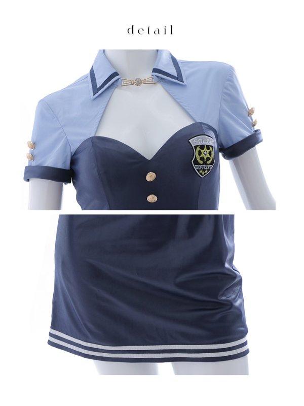 画像32: 【SALE!!】【即日発送！】【ハロウィン】 ポリスワンピース 【コスプレ3点セット】 【S-XLサイズ/1カラー】[HC03-Bnvg]