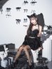 画像6: 【ノベルティ対象】【即日発送！】【ハロウィン】ビジューブラックキャットセットアップ 【コスプレ7点セット】[OF01]