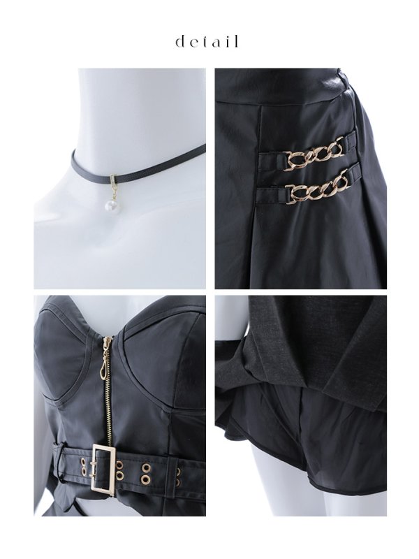 画像24: 【ハロウィン】 フレアレザーデビルセットアップ 【コスプレ8点セット】【XS-Lサイズ/1カラー】[OF04-H]