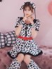 画像15: 【即日発送！】【ハロウィン】ダルメシアンミニフレアワンピース 【コスプレ5点セット】 【S-XLサイズ/1カラー】[YMT]