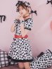 画像2: 【即日発送！】【ハロウィン】ダルメシアンミニフレアワンピース 【コスプレ5点セット】 【S-XLサイズ/1カラー】[YMT] (2)
