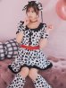 画像3: 【即日発送！】【ハロウィン】ダルメシアンミニフレアワンピース 【コスプレ5点セット】 【S-XLサイズ/1カラー】[YMT]