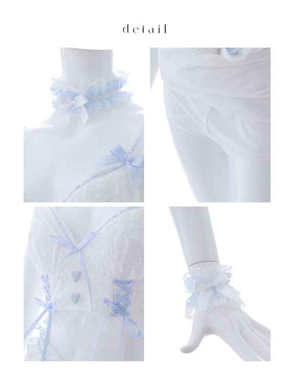 画像14: 【SALE!!】【即日発送！】【ハロウィン】ホワイトパピーセットアップ 【コスプレ6点セット】[OF04]