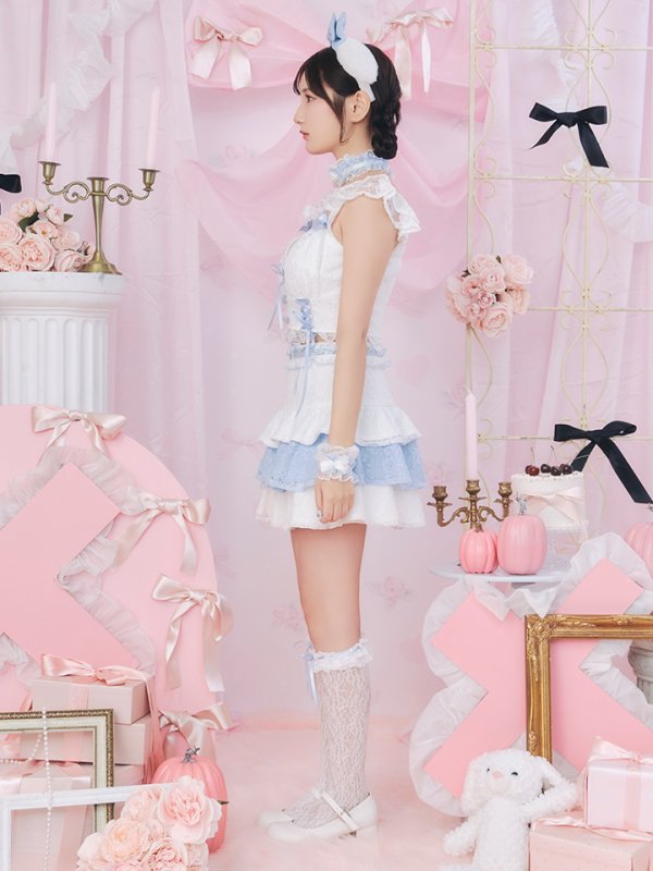 画像9: 【SALE!!】【即日発送！】【ハロウィン】ホワイトパピーセットアップ 【コスプレ6点セット】[OF04]