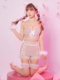 【即日発送！】【ハロウィン】 キラキラキャットパンツセットアップ 【コスプレ6点セット】 【XS-Mサイズ/2カラー】[YMT]