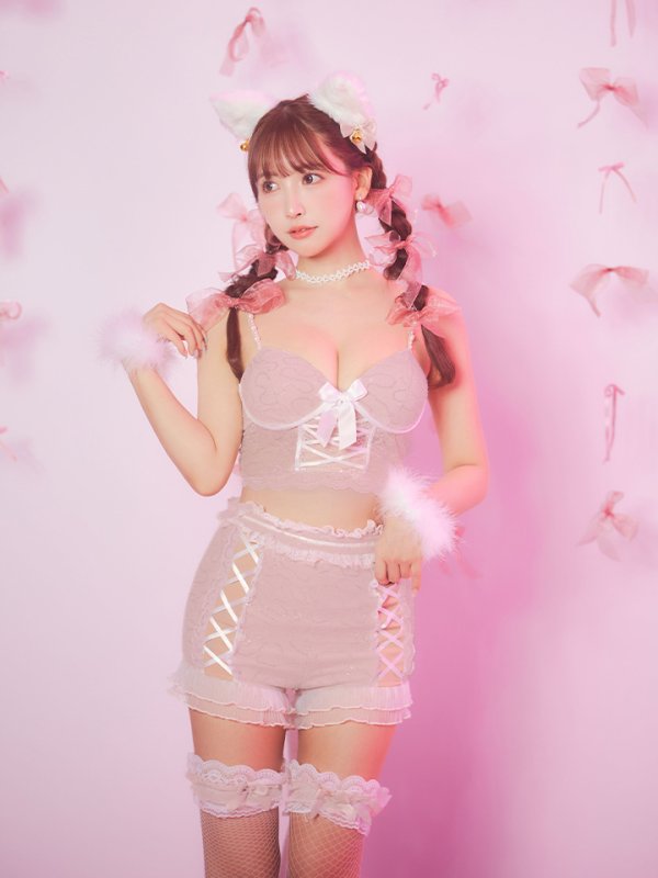 画像31: 【SALE!!】【即日発送！】【ハロウィン】 キラキラキャットパンツセットアップ 【コスプレ6点セット】 【XS-Mサイズ/2カラー】[OF04]