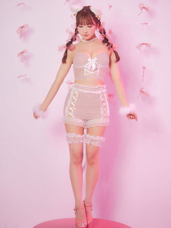 画像25: 【SALE!!】【即日発送！】【ハロウィン】 キラキラキャットパンツセットアップ 【コスプレ6点セット】 【XS-Mサイズ/2カラー】[OF04]