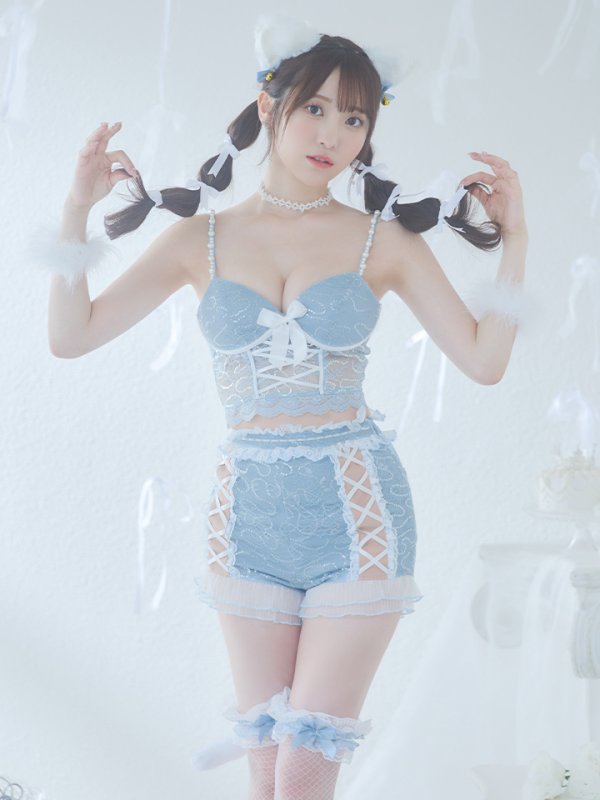 画像2: 【即日発送！】【ハロウィン】 キラキラキャットパンツセットアップ 【コスプレ6点セット】 【XS-Mサイズ/2カラー】[YMT]