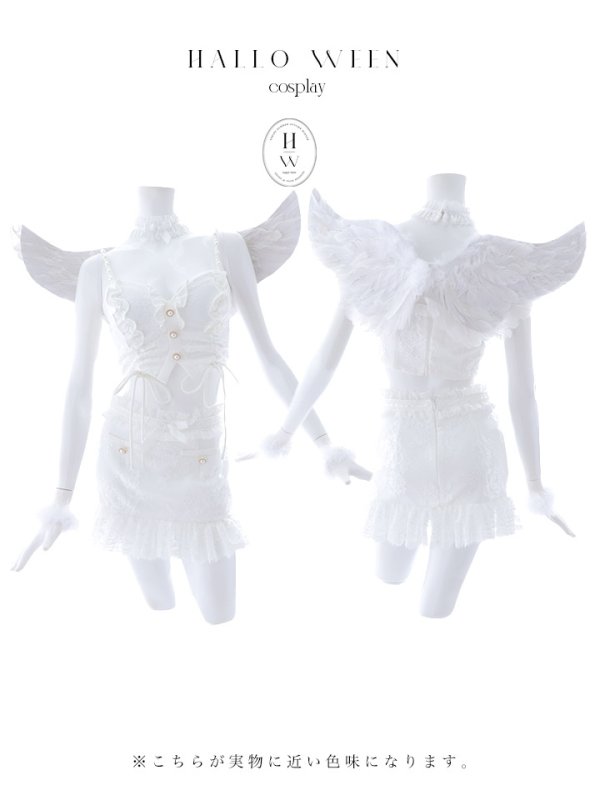 画像24: 【即日発送】【ハロウィン】セクシーエンジェルセットアップ 【コスプレ7点セット】[OF04-H]