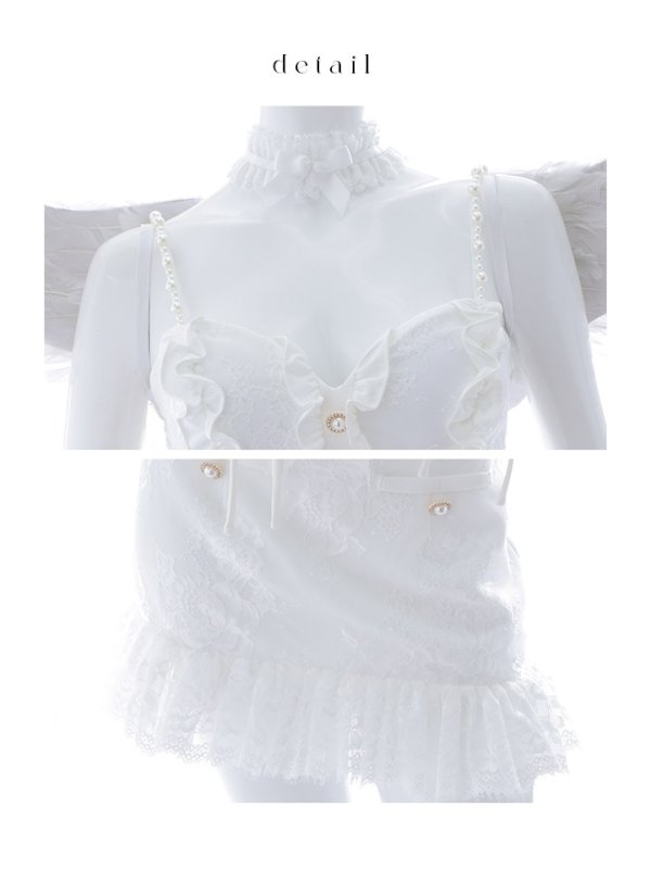 画像24: 【即日発送】【ハロウィン】セクシーエンジェルセットアップ 【コスプレ7点セット】【XS-Mサイズ/1カラー】[OF04-H]