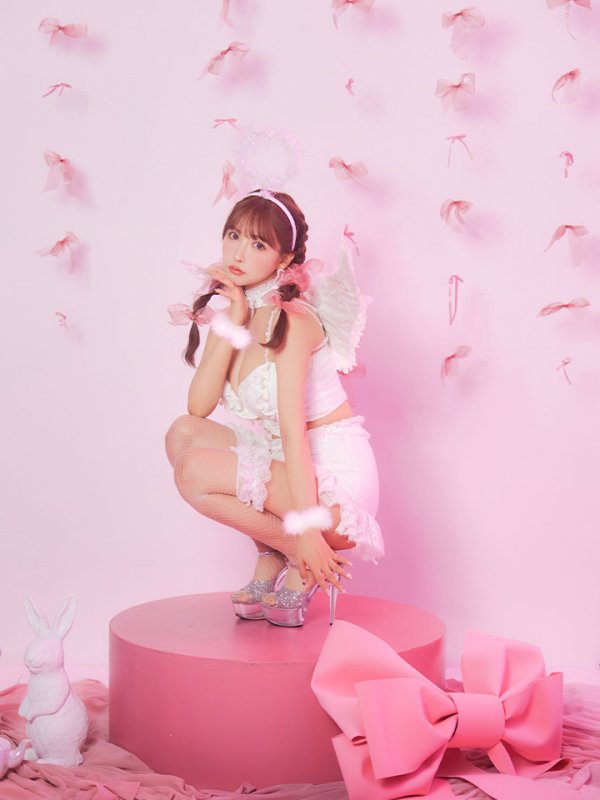 画像11: 【即日発送】【ハロウィン】セクシーエンジェルセットアップ 【コスプレ7点セット】[OF04-H]