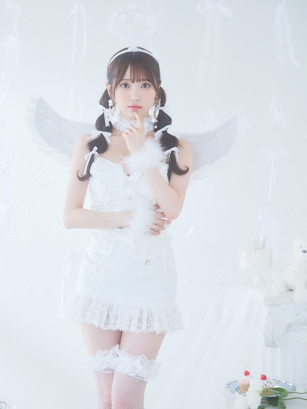 画像12: 【即日発送】【ハロウィン】セクシーエンジェルセットアップ 【コスプレ7点セット】【XS-Mサイズ/1カラー】[HC03-H]