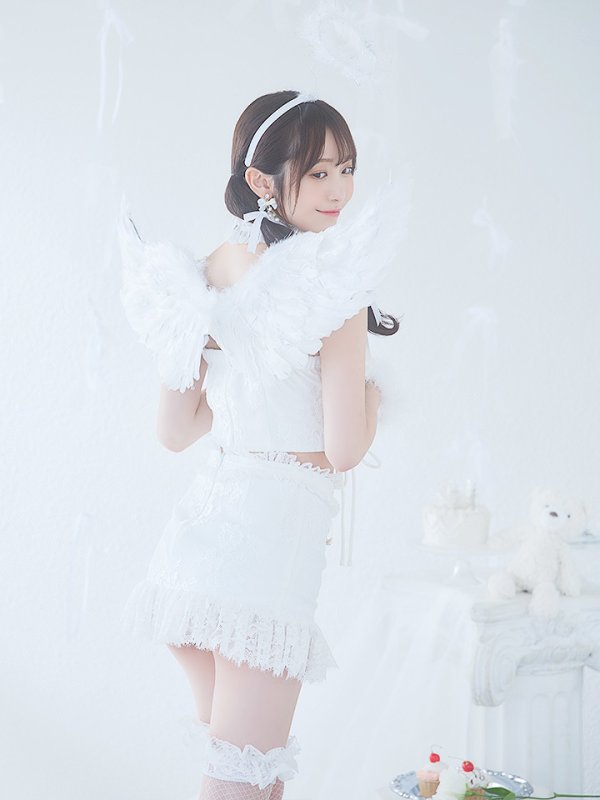 画像14: 【即日発送】【ハロウィン】セクシーエンジェルセットアップ 【コスプレ7点セット】【XS-Mサイズ/1カラー】[HC03-H]