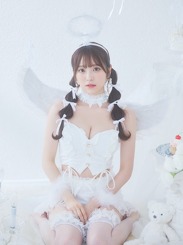 画像19: 【即日発送】【ハロウィン】セクシーエンジェルセットアップ 【コスプレ7点セット】【XS-Mサイズ/1カラー】[HC03-H]