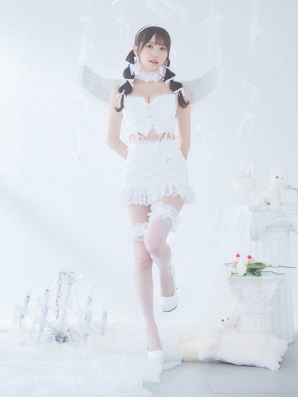 画像6: 【即日発送】【ハロウィン】セクシーエンジェルセットアップ 【コスプレ7点セット】【XS-Mサイズ/1カラー】[HC03-H]