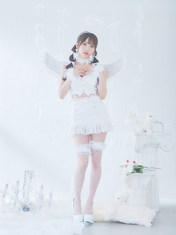 画像8: 【即日発送】【ハロウィン】セクシーエンジェルセットアップ 【コスプレ7点セット】【XS-Mサイズ/1カラー】[HC03-H]