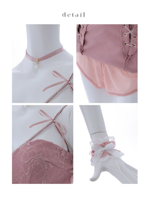 画像42: 【SALE!!】【即日発送！】【ハロウィン】レースリボンバニータイトミニセットアップ 【コスプレ8点セット】 【XS-Lサイズ/3カラー】[OF04]