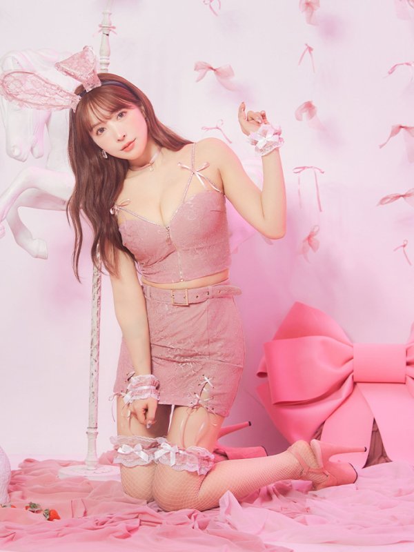 画像14: 【SALE!!】【即日発送！】【ハロウィン】レースリボンバニータイトミニセットアップ 【コスプレ8点セット】 【XS-Lサイズ/3カラー】[HC03]