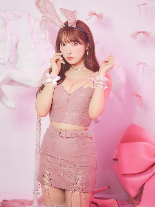 画像16: 【SALE!!】【即日発送！】【ハロウィン】レースリボンバニータイトミニセットアップ 【コスプレ8点セット】 【XS-Lサイズ/3カラー】[HC03]