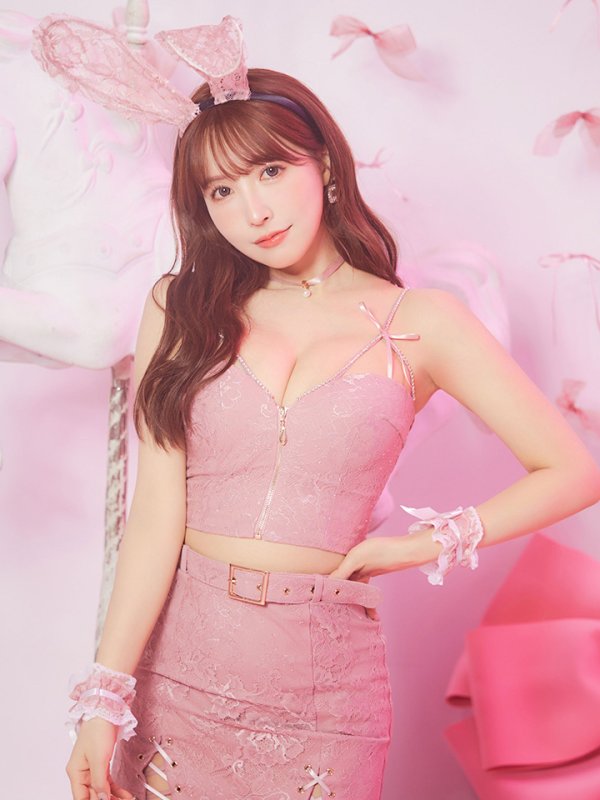 画像12: 【SALE!!】【即日発送！】【ハロウィン】レースリボンバニータイトミニセットアップ 【コスプレ8点セット】 【XS-Lサイズ/3カラー】[OF04]