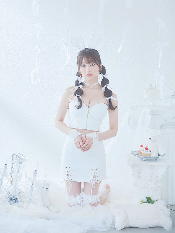 画像15: 【SALE!!】【即日発送！】【ハロウィン】レースリボンバニータイトミニセットアップ 【コスプレ8点セット】 【XS-Lサイズ/3カラー】[OF04]