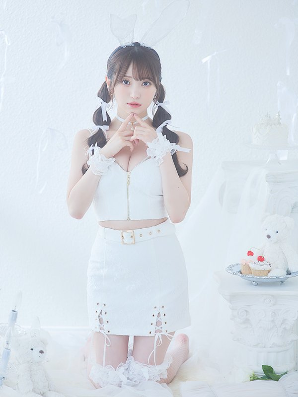 画像19: 【SALE!!】【即日発送！】【ハロウィン】レースリボンバニータイトミニセットアップ 【コスプレ8点セット】 【XS-Lサイズ/3カラー】[OF04]