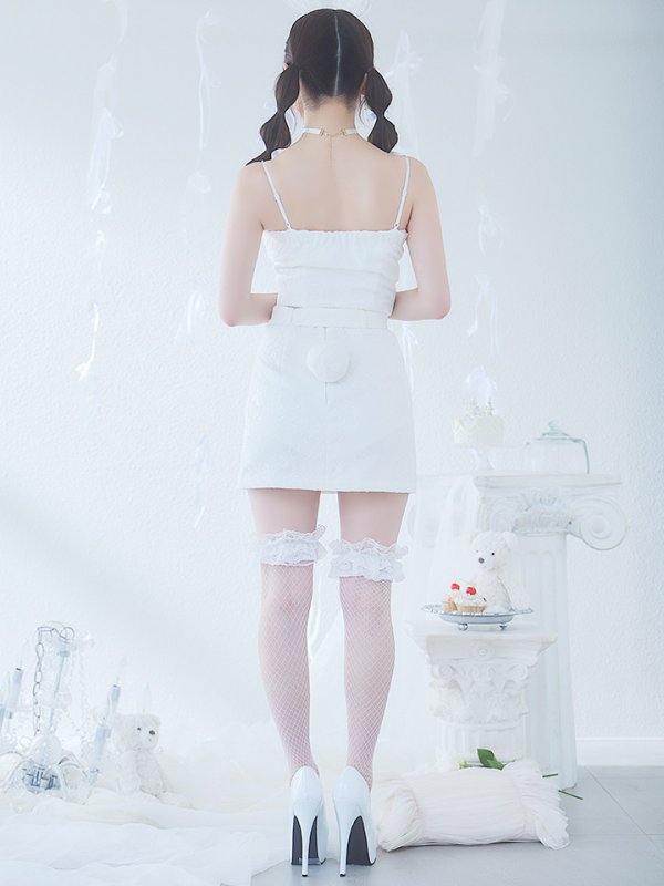 画像22: 【SALE!!】【即日発送！】【ハロウィン】レースリボンバニータイトミニセットアップ 【コスプレ8点セット】 【XS-Lサイズ/3カラー】[OF04]