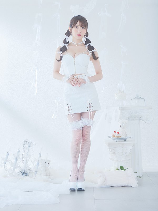 画像7: 【SALE!!】【即日発送！】【ハロウィン】レースリボンバニータイトミニセットアップ 【コスプレ8点セット】 【XS-Lサイズ/3カラー】[OF04]