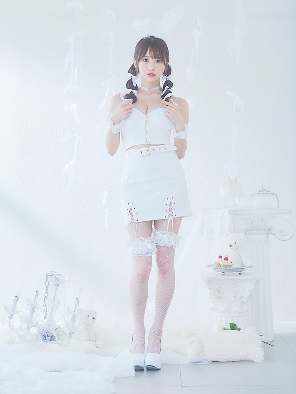 画像8: 【SALE!!】【即日発送！】【ハロウィン】レースリボンバニータイトミニセットアップ 【コスプレ8点セット】 【XS-Lサイズ/3カラー】[OF04]