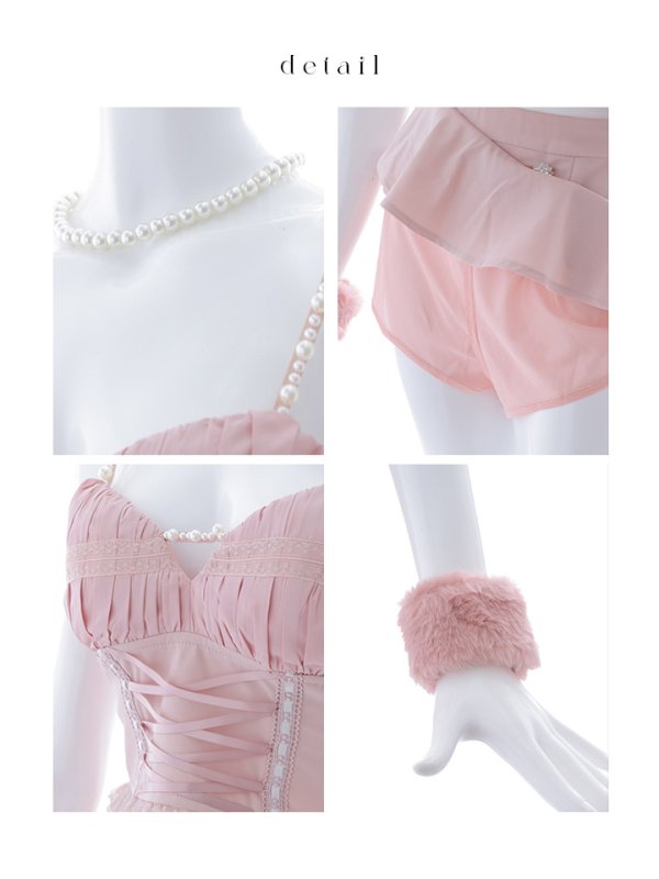 画像23: 【SALE!!】【即日発送！】【ハロウィン】 レースアップ バニーセットアップ 【コスプレ7点セット】 【XS-Mサイズ/1カラー】[OF04]