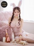 【即日発送！】【ハロウィン】 レースアップ バニーセットアップ 【コスプレ7点セット】 【XS-Mサイズ/1カラー】[YMT]