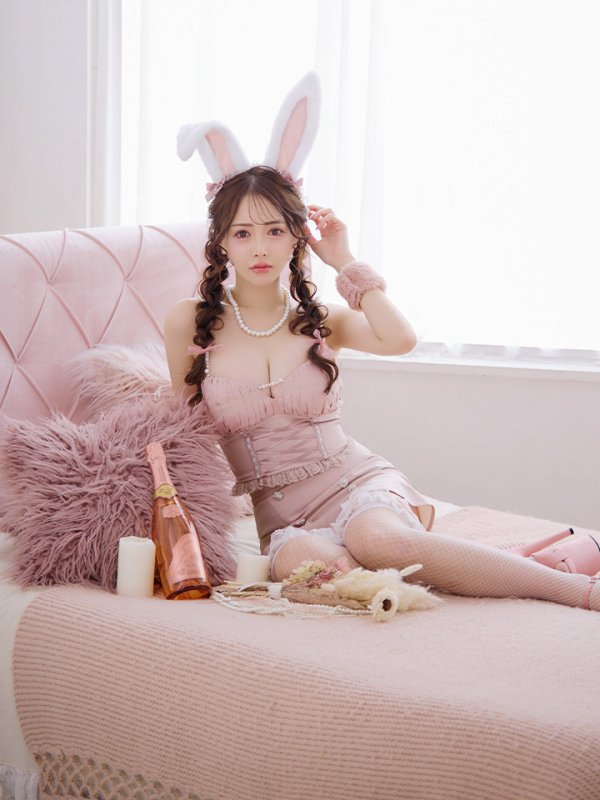 画像16: 【SALE!!】【即日発送！】【ハロウィン】 レースアップ バニーセットアップ 【コスプレ7点セット】 【XS-Mサイズ/1カラー】[OF04]