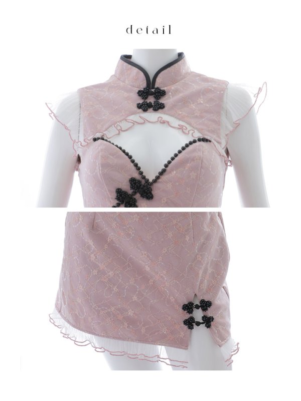 画像40: 【SALE!!】【即日発送！】【ハロウィン】 レースチャイナセットアップ 【コスプレ5点セット】【XS-Lサイズ】(SE01YN)[OF04]