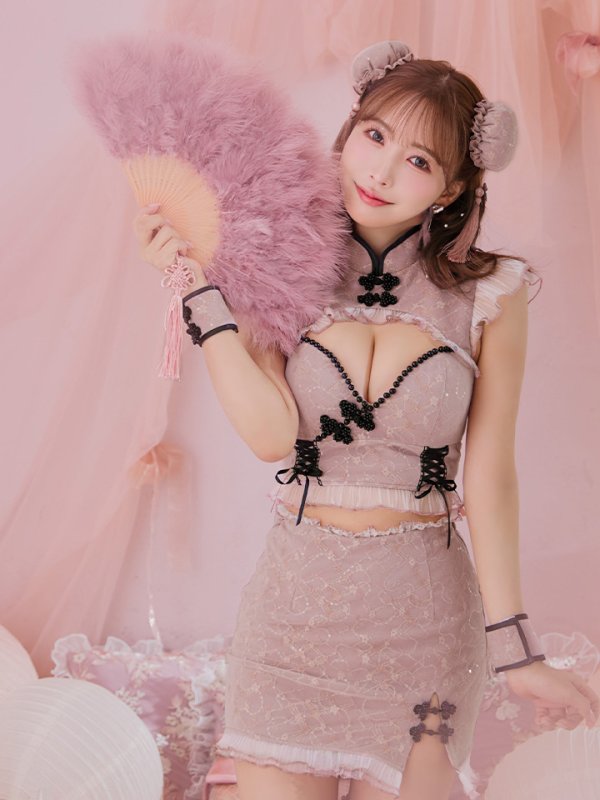 画像12: 【SALE!!】【即日発送！】【ハロウィン】 レースチャイナセットアップ 【コスプレ5点セット】【XS-Lサイズ】(SE01YN)[OF04]