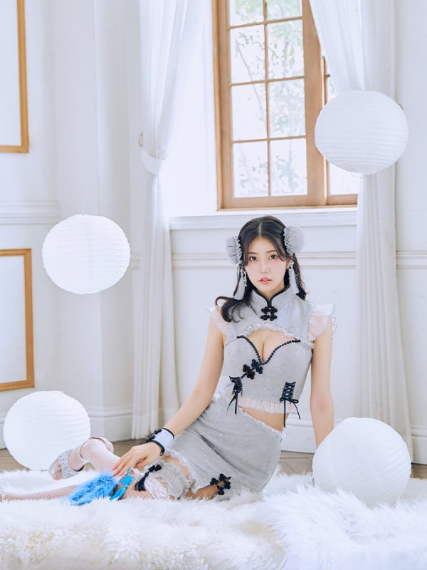 画像30: 【SALE!!】【即日発送！】【ハロウィン】 レースチャイナセットアップ 【コスプレ5点セット】【XS-Lサイズ】(SE01YN)[OF04]