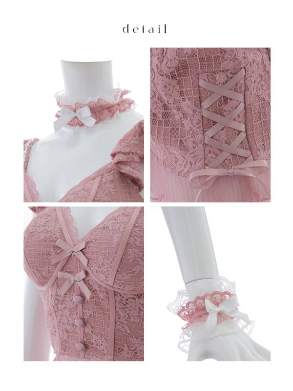 画像20: 【SALE!!】【即日発送！】【ハロウィン】 総レースバニー編み上げセットアップ【コスプレ7点セット】【XS-Mサイズ/2カラー】[HC03]