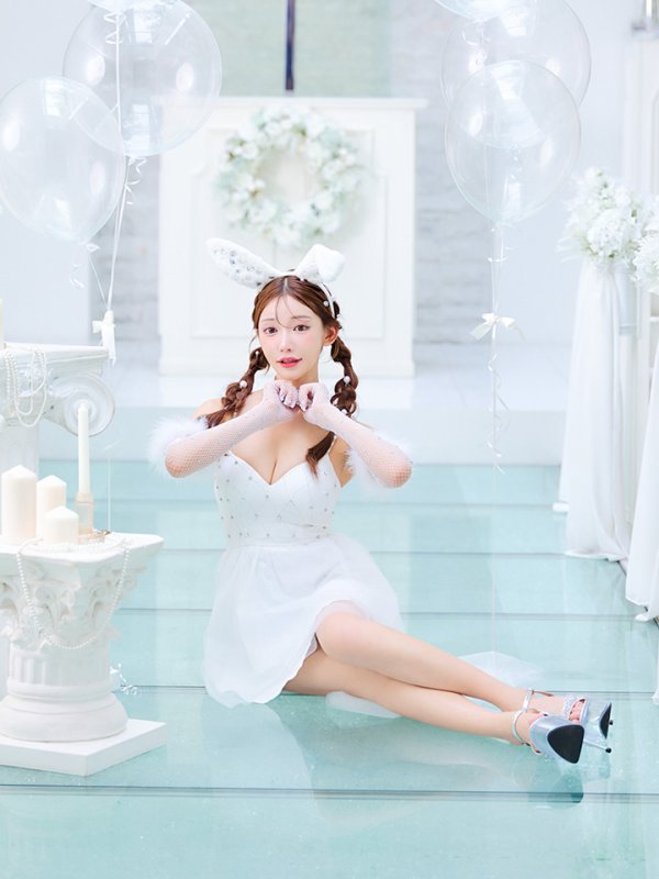 画像12: 【ハロウィン】 バニービジューフレアワンピース 【コスプレ5点セット】 【XS-Mサイズ/2カラー】[OF04]