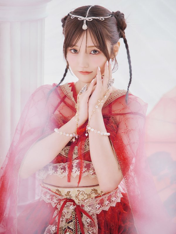 画像8: 【即日発送】アラビアンガール/アラジンコスプレセット【ハロウィン7点セット】【フリーサイズ/4カラー】[HC03]