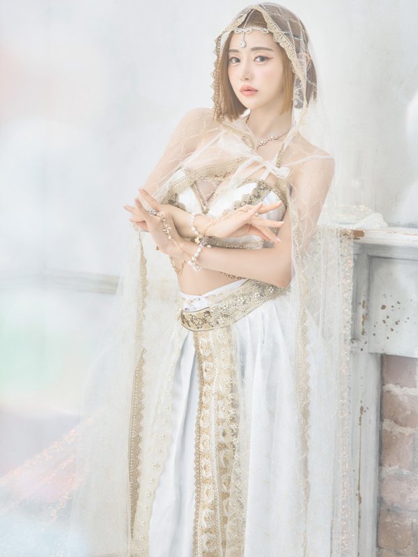 画像12: 【即日発送】アラビアンガール/アラジンコスプレセット【ハロウィン7点セット】【フリーサイズ/4カラー】[HC03]