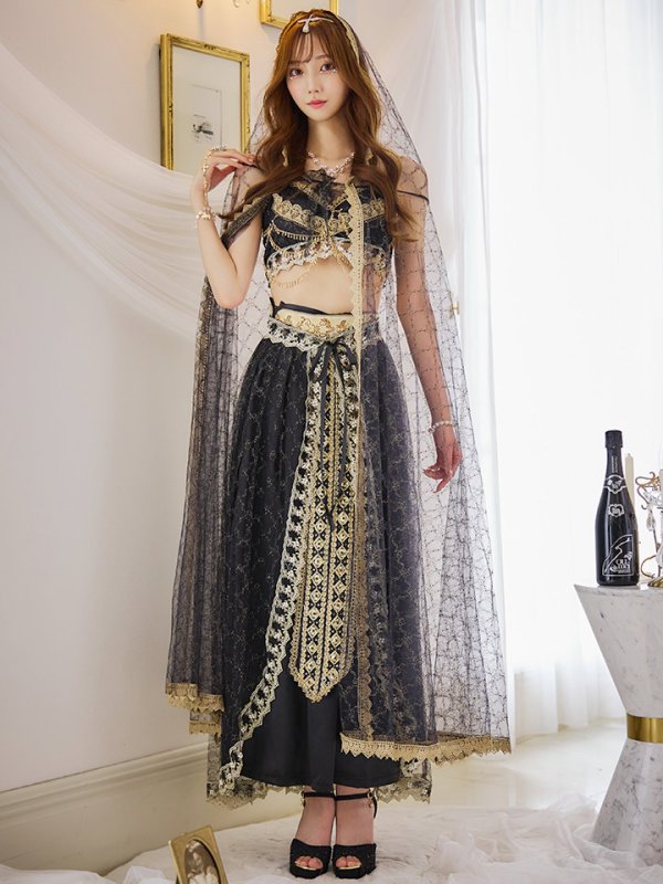 画像4: 【即日発送】アラビアンガール/アラジンコスプレセット【ハロウィン7点セット】【フリーサイズ/4カラー】[HC03]