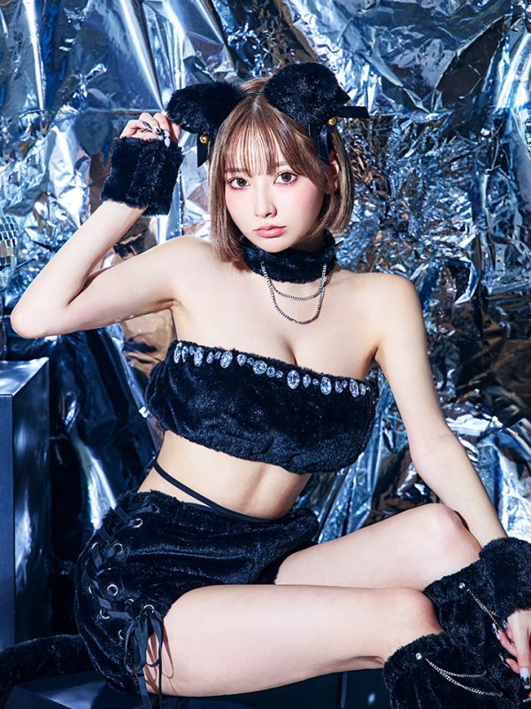 画像6: 【即日発送！】【ハロウィン】 もこもこキャットセットアップコスプレ 【コスプレ6点セット】 【Fサイズ/1カラー】[OF01]