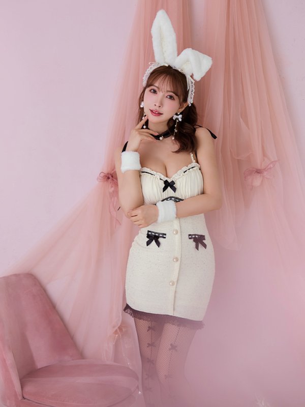 画像6: 【SALE!!】【即日発送！】【ハロウィン】 バニーバイカラーリボンワンピース 【コスプレ6点セット】【XS-Mサイズ/1カラー】[HC03]