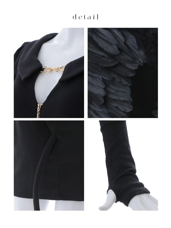 画像22: 【SALE!!】【即日発送！】【ハロウィン】アームカバー付きデビルミニワンピ 【コスプレ5点セット】【XS-Lサイズ/1カラー】[OF04-H]