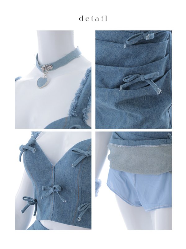 画像21: 【SALE!!】【即日発送！】【ハロウィン】 キャットデニムセットアップ 【コスプレ6点セット】 【XS-Lサイズ/1カラー】[OF04]